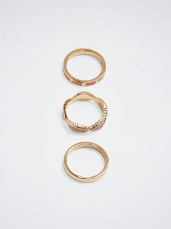 Set Of Enamel Rings|Parfois Clearance