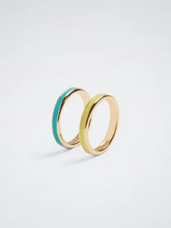 Set Of Enamel Rings|Parfois Fashion