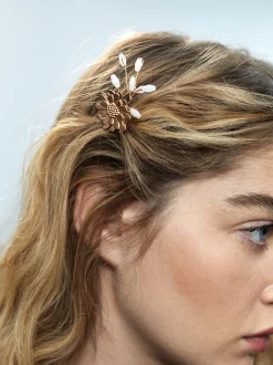 Set Of Hair Combs With Flowers|Parfois Outlet