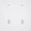 Set Of Hoop Earrings With Pearls|Parfois Hot