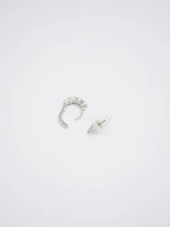 Set Of Hoop Earrings With Pearls|Parfois Hot
