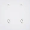 Set Of Hoop Earrings With Pearls|Parfois New