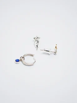 Set Of Hoops With Charms And Zirconia|Parfois Outlet