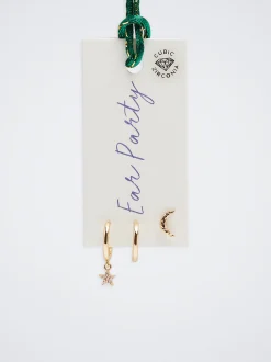 Set Of Hoops With Charms And Zirconia|Parfois Cheap