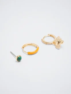 Set Of Hoops With Cubic Zirconia|Parfois Hot