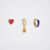 Set Of Hoops With Cubic Zirconia|Parfois Shop
