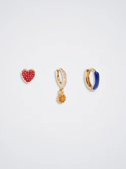 Set Of Hoops With Cubic Zirconia|Parfois Shop