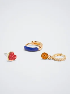 Set Of Hoops With Cubic Zirconia|Parfois Shop