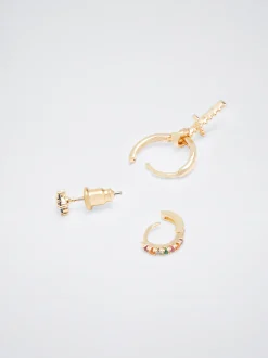 Set Of Hoops With Cubic Zirconia|Parfois Cheap