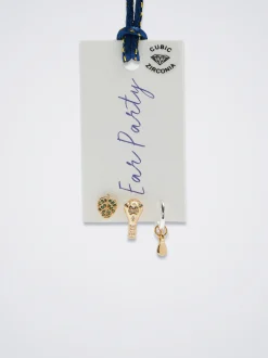 Set Of Hoops With Cubic Zirconia|Parfois Online