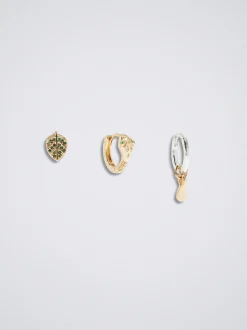 Set Of Hoops With Cubic Zirconia|Parfois Online