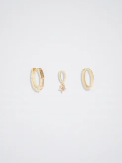 Set Of Hoops With Cubic Zirconia|Parfois Discount