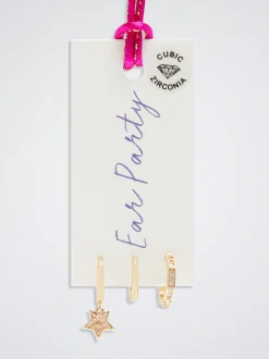 Set Of Hoops With Cubic Zirconia|Parfois Discount