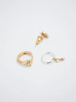 Set Of Hoops With Cubic Zirconia|Parfois Best Sale