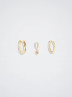 Set Of Hoops With Cubic Zirconia|Parfois Discount