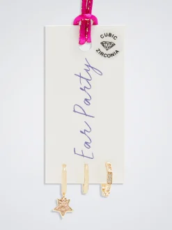 Set Of Hoops With Cubic Zirconia|Parfois Discount