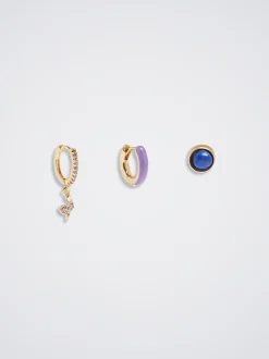 Set Of Hoops With Cubic Zirconia|Parfois New