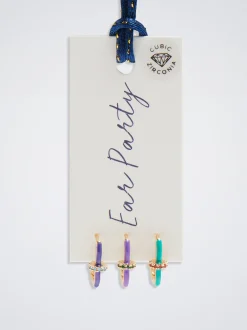 Set Of Hoops With Cubic Zirconia|Parfois Cheap