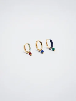 Set Of Hoops With Stone And Zirconia|Parfois Best