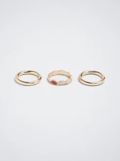 Set Of Multicoloured Rings|Parfois Online
