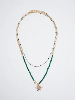 Set Of Necklaces With Charm And Zirconia|Parfois Cheap