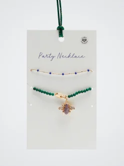 Set Of Necklaces With Charm And Zirconia|Parfois New