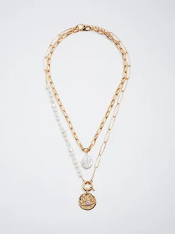 Set Of Necklaces With Freshwater Pearl|Parfois Clearance