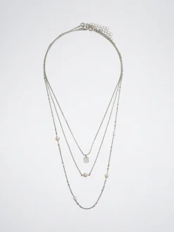 Set Of Necklaces With Pearls And Medals|Parfois Clearance