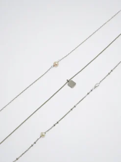Set Of Necklaces With Pearls And Medals|Parfois Clearance