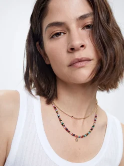 Set Of Necklaces With Semiprecious Stone|Parfois Hot