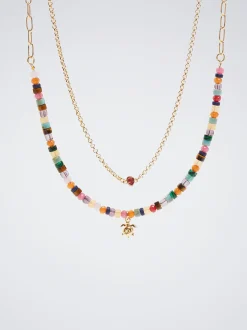 Set Of Necklaces With Semiprecious Stone|Parfois Hot