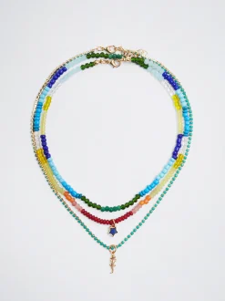 Set Of Necklaces With Semiprecious Stone|Parfois Store