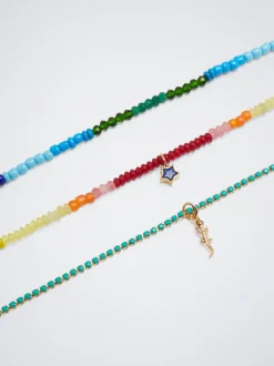 Set Of Necklaces With Semiprecious Stone|Parfois Outlet