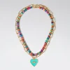 Set Of Necklaces With Shell And Heart|Parfois Sale
