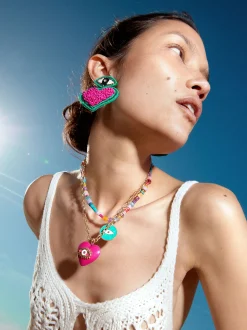 Set Of Necklaces With Stone And Charms|Parfois Sale