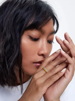 Set Of Rings With Crystal|Parfois Flash Sale