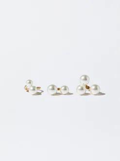 Set Of Rings With Pearls|Parfois Discount
