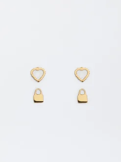 Set Of Stainless Steel Earrings|Parfois Cheap