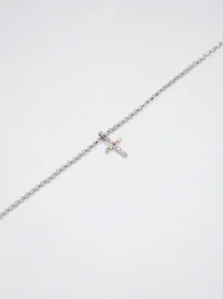 Silver 925 Necklace With Cross|Parfois New