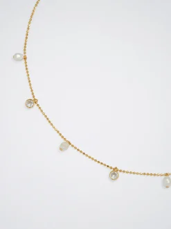 Silver 925 Necklace With Freshwater Pearl|Parfois Flash Sale
