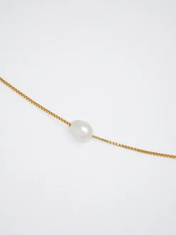 Silver 925 Necklace With Freshwater Pearl|Parfois Flash Sale