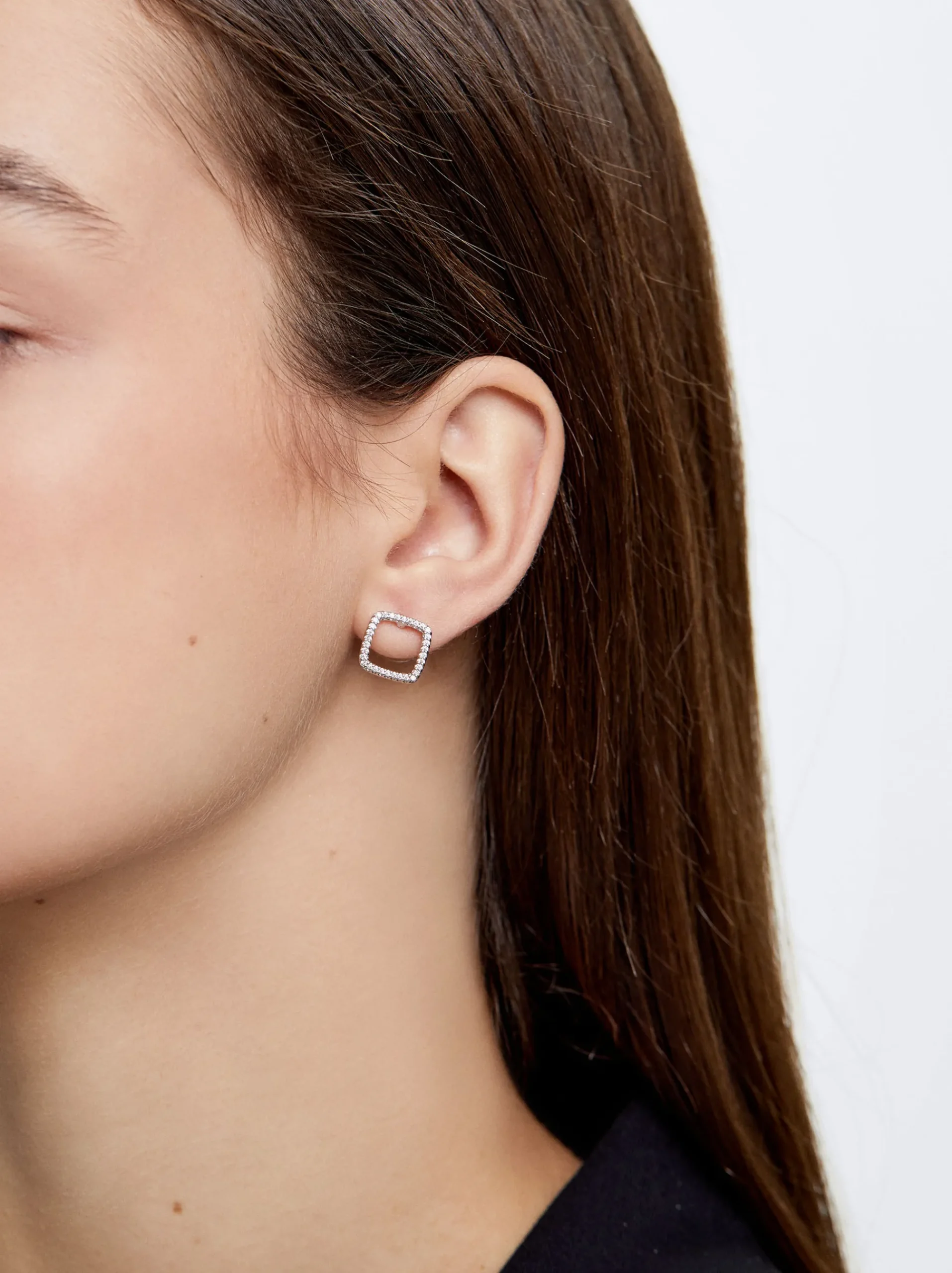 Earrings With Zirconia|Parfois Flash Sale