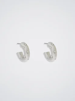 Hoop Earrings With Crystals|Parfois Cheap