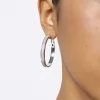 Hoop Earrings With Sparkles|Parfois Fashion