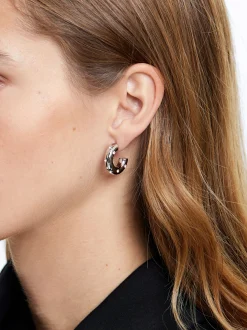 Hoop Earrings With Crystals|Parfois Hot