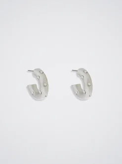 Hoop Earrings With Crystals|Parfois Hot