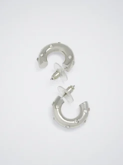 Hoop Earrings With Crystals|Parfois Hot