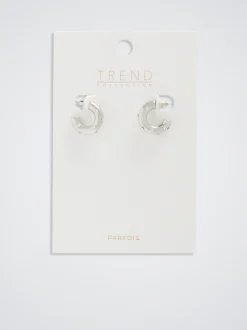 Hoop Earrings With Crystals|Parfois Hot