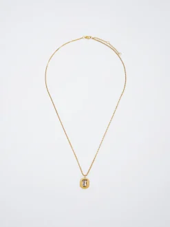 Silver Stainless Steel Necklace With Crystals|Parfois Flash Sale