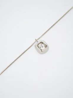 Stainless Steel Necklace With Crystals|Parfois Online